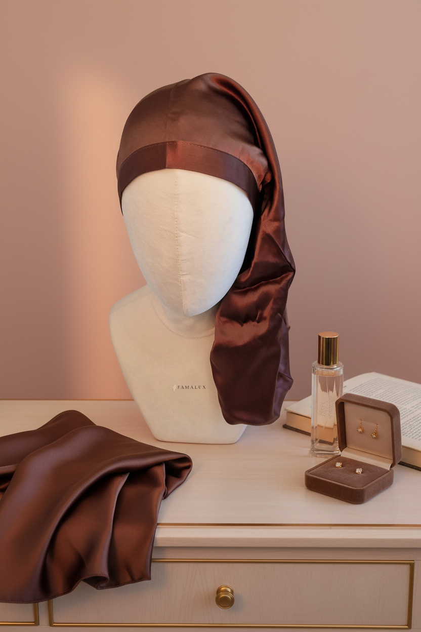 Bonnet satin en Soie de Mûrier