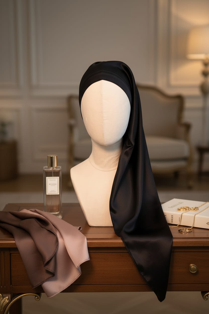 Bonnet satin en Soie de Mûrier
