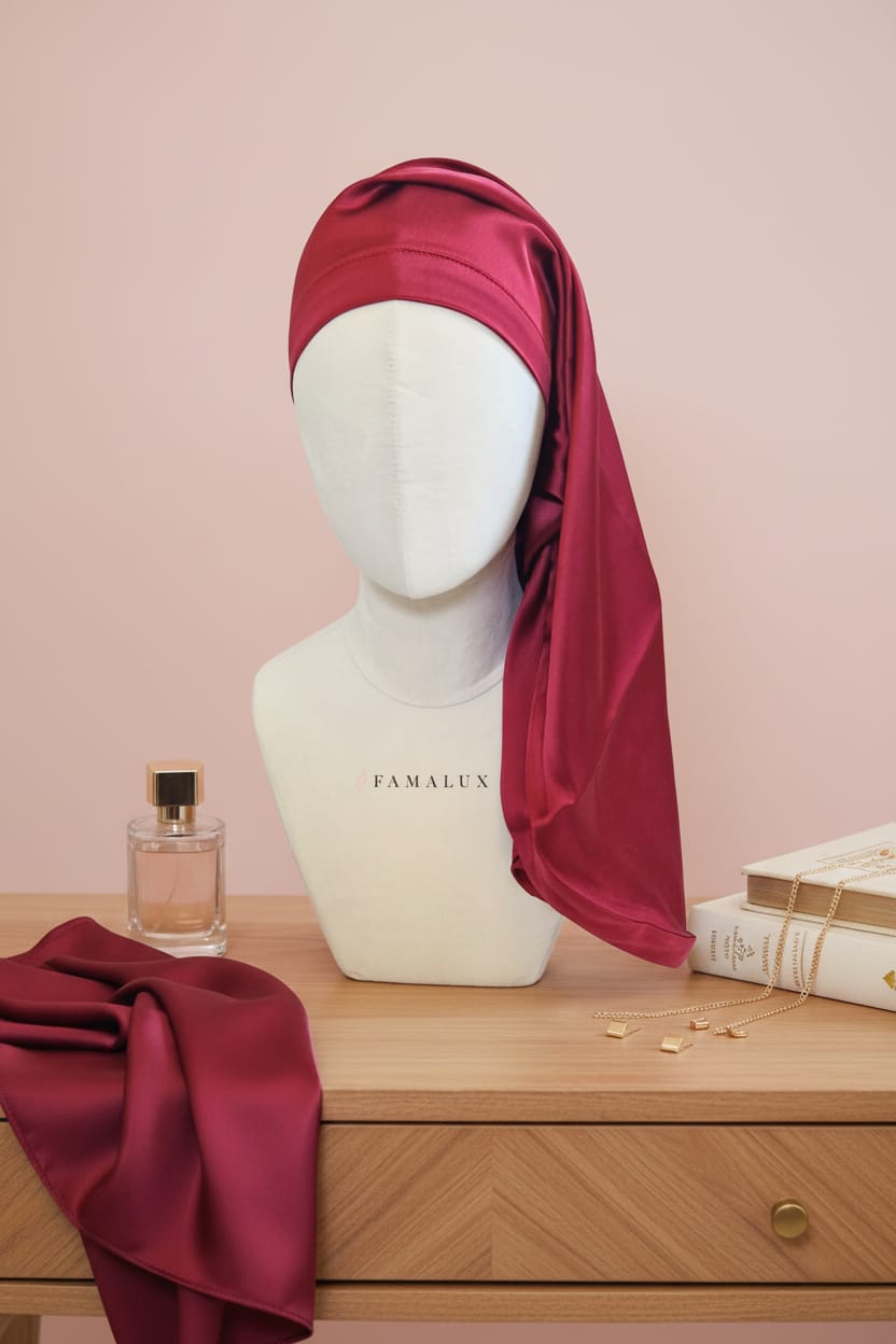 Bonnet satin en Soie de Mûrier